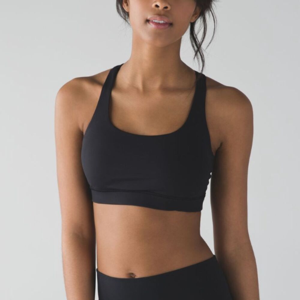 Lululemon Energy Bra Medium Support B/C Cup Size 12 Running Activewear Athletic
